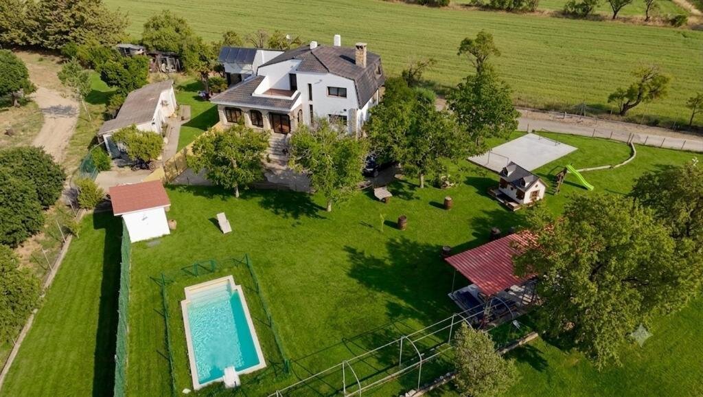 Vista aérea de la finca